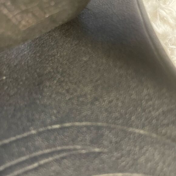 Fitflop black synthetic Black patent Studded wedge Sandals SZ11 - Picture 9 of 9